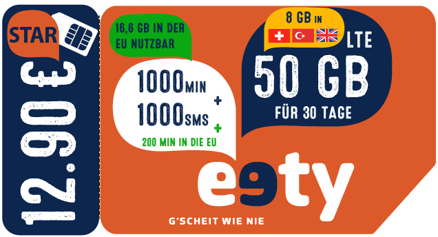 eety STAR mit SIM-Karte