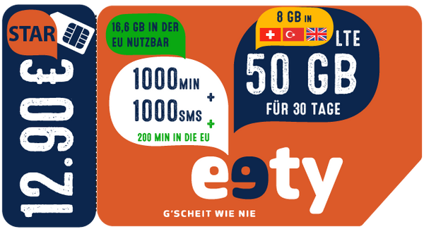 eety STAR mit SIM-Karte