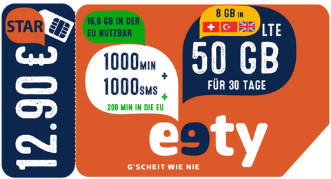 eety STAR mit SIM-Karte
