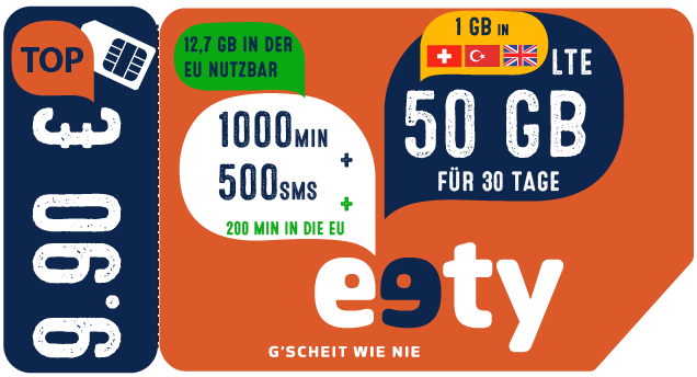 eety TOP mit SIM-Karte