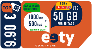 eety TOP mit SIM-Karte
