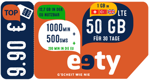 eety TOP mit SIM-Karte