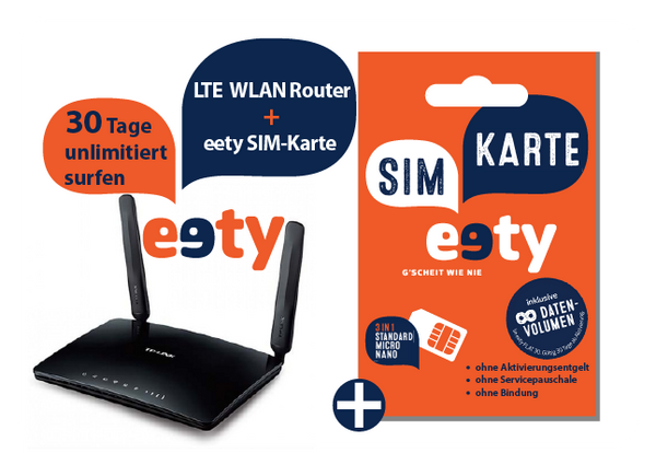 TP-Link MR6400 LTE-Router inkl. unbegrenzt LTE-Internet