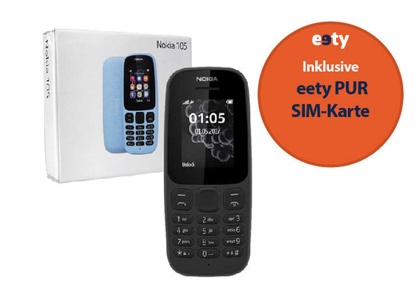 Nokia 105 inkl. eety PUR SIM-Karte